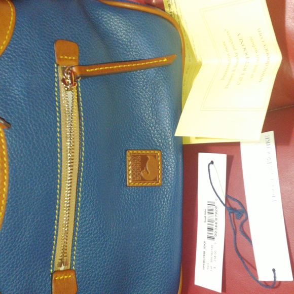 Dooney & Bourke Leather Hobo Shoulder Bag - Picture 9 of 12